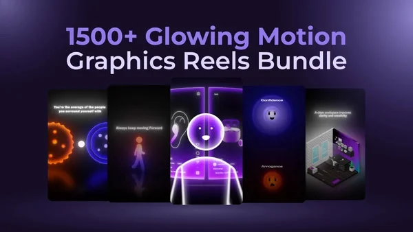 Glowing Motion Graphics Reels Bundle – Viral Neon & Glow Motion Reels (500+ Reels | ₹29 Only)